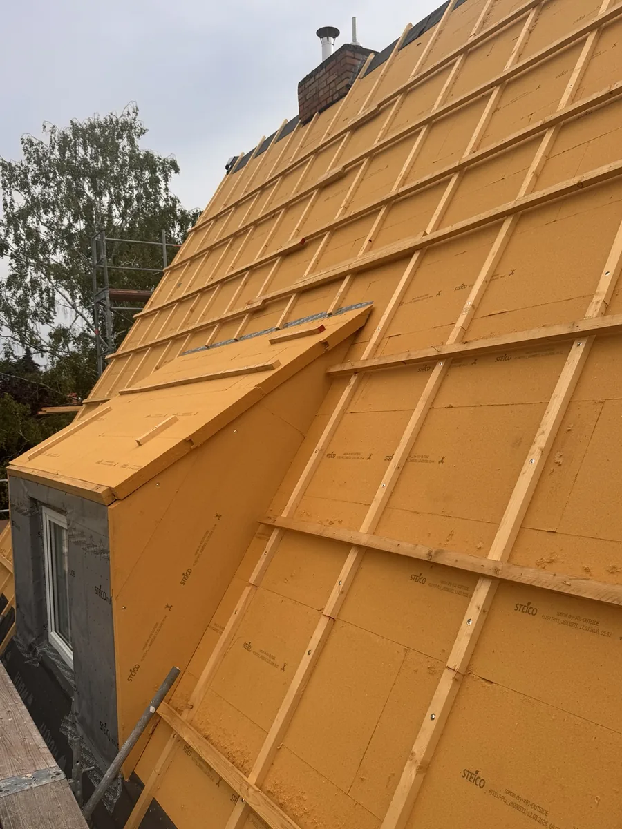 Dachdämmung mit Holzfaserplatten